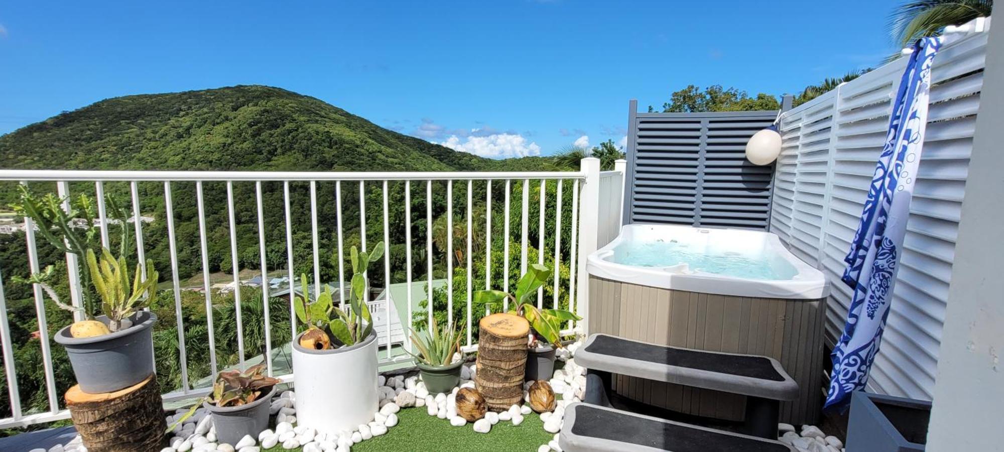Appartement Duplex Vue Mer Jacuzzi Prive Deshaies Exterior foto